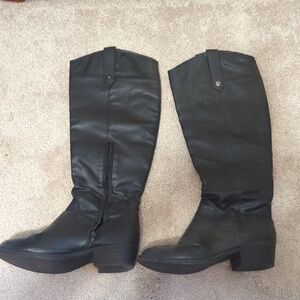 Sociology Sleek Black Over the Knee Boots